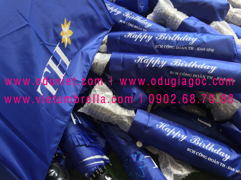 xưởng sản xuất ô dù cầm tay in logo quảng cáo